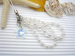 【小魔女的魔法部屋】手工Narumi設計☆SWAROVSKI 花朵水晶、珍珠粉色之戀手機吊飾 歷史價格詳細信息