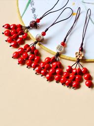 天然桃木汽車掛件2023新款高檔葫蘆車內飾貔貅男女朱砂車載飾品 歷史價格詳細信息