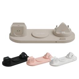 GUXON古尚 6合1無線多功能充電盤 QC3.0 可同時充多設備 360度旋轉座充 可接自帶線 BSMI/NCC認證 歷史價格詳細信息