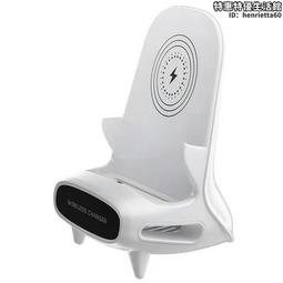 新品手機支架無線充電音箱插卡收音通話床頭鬧鐘音響 歷史價格詳細信息