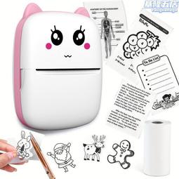 印表機學生口袋迷你拍搜錯題標籤可攜式辦公熱敏印表機不乾膠 歷史價格詳細信息