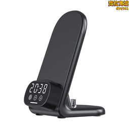 新款時鐘無線充電器三合一桌面立式手機支架耳機充電底座 價格比較,價格查詢,歷史價格詳細信息