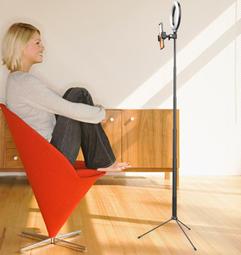 手機補光燈自拍杆6寸環形燈美顏摺疊一體式三腳支架 歷史價格詳細信息