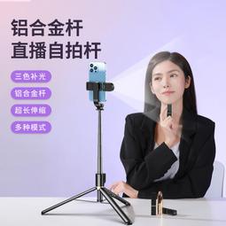 1.8米落地三腳架戶外美顏補光燈手機自拍一體p100自拍杆 歷史價格詳細信息