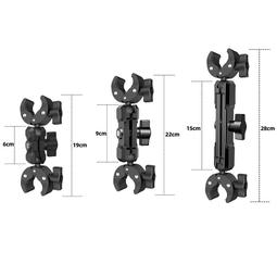 適用gopro/360onersx2x3運動相機機車自拍杆雙頭夾球頭大力夾 價格比較,價格查詢,歷史價格詳細信息
