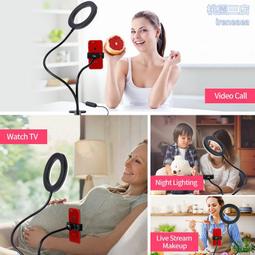 夾子直播補光燈便攜二合一手機自拍燈USB臺燈桌面LED環形 歷史價格詳細信息