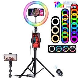 落地補光環形補光燈 手機自拍化妝美顏led環形攝影補光燈 歷史價格詳細信息