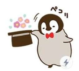 【可7-11、全家繳費】日本限定貼圖 － cute penguin全螢幕貼圖 價格比較,價格查詢,歷史價格詳細信息
