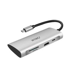 【WiWU】Type-C Hub T系列8合1擴充轉接器T9-For MacBook 歷史價格詳細信息