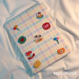 格紋卡通柿子小熊360度旋轉適用ipad10保護套2022新款ipad5/6帶筆槽6防摔air3/4女款10.9平板保 歷史價格詳細信息