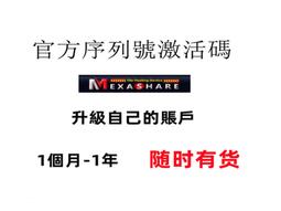 Mexashare 官方授權 180天 高級會員 升級碼 歷史價格詳細信息