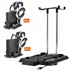 現貨 PS4 PRO / PS4 Slim 三合一 通用型 風扇直立架 縱置架 光碟架 雙手把充電座 直立架 風扇 座充 歷史價格詳細信息