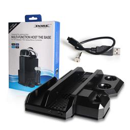 PS4  Slim PRO 可調收納支架 多功能 碟架 遊戲架 支架+散熱風扇 直立架 ps4 座充 Q 歷史價格詳細信息