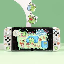 Switch oled保護殼 ns可插底座 任天堂游戲機配件手柄套硬殼 防摔殼 保護套 防摔保護殼 遊戲機保護 歷史價格詳細信息