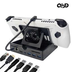 Rog Ally充電座30W增強模式十合一底座HDMI 4K 60HZ高清電視座鋁合金雙渦輪散熱Steam Deck通用 歷史價格詳細信息