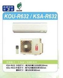 歌林分離式冷氣機 KSA/KOU-R802 歷史價格詳細信息