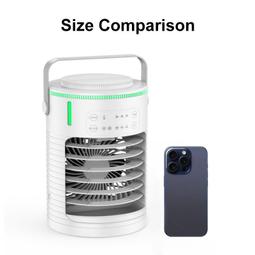 桌面冷霧風扇可攜式小風扇 水冷扇 冰涼扇 製冷扇 制冷風扇 桌面扇 迷你空調扇 加濕製冷 USB充電~ 歷史價格詳細信息