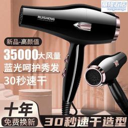 藍光髮廊大風力電吹風機家用理髮店速乾冷熱風學生宿舍用小功率靜 歷史價格詳細信息