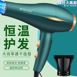 理髲店大功率吹風機99000強風家用髮廊專用吹風機冷熱風藍光護髮 歷史價格詳細信息