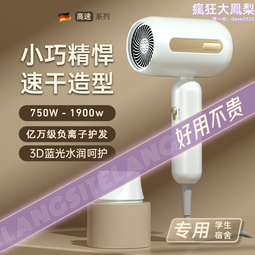 負離子吹風機家用護髮宿舍用學生電吹風筒高速大風力速檢誠 歷史價格詳細信息