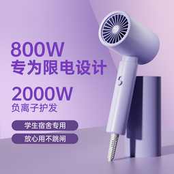 徠芬吹風機宿舍用學生800w小功率冷熱風500w負離子護髮300w小型 歷史價格詳細信息