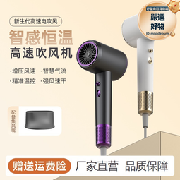 高速吹風機家用髮廊負離子護髮大功率速幹靜音智能恆溫電強風定型 歷史價格詳細信息