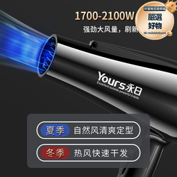 永日電吹風帶藍光吹風機2100w大功率家用髮廊電吹風筒 歷史價格詳細信息