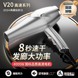 電吹風機家用大功率專用髮廊負離子速幹護髮靜音無聲捲髮吹風筒 歷史價格詳細信息