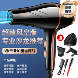德國髮廊電吹風機家用負離子護髮大風力髮型師大功率速乾冷熱風筒 歷史價格詳細信息