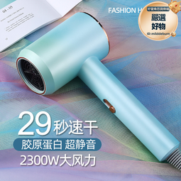 新款宿舍用學生電吹風家用黑色高速吹風機空心款5億負離子吹風機 歷史價格詳細信息