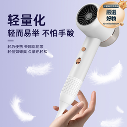 新款吹風機家用髮廊電吹風大功率藍光護髮電吹風筒禮品 歷史價格詳細信息