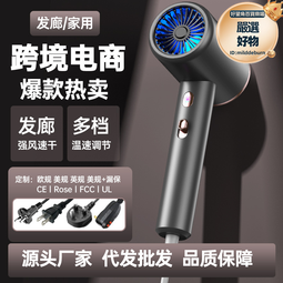 新款髮廊大風吹風機冷熱不傷發藍光負離子電吹風筒家用大功率速幹 歷史價格詳細信息