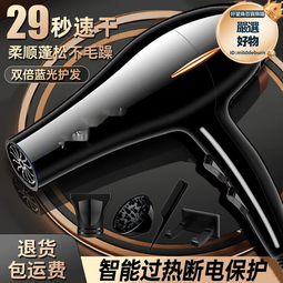 吹風機家用負離子護髮大功率速幹不傷發理髲店髮廊大風力吹風機筒 歷史價格詳細信息