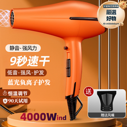 電吹風機髮廊家用大風力理髮店大功率負離子護髮靜音速乾冷熱風筒 歷史價格詳細信息