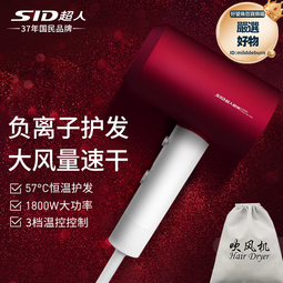 超人吹風機家用大功率電吹風機負離子護髮便攜大風力吹風筒負離子 歷史價格詳細信息