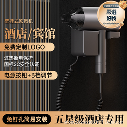 壁掛式吹風機酒店賓館家用浴室掛壁式幹發器化妝室負離子吹風機 歷史價格詳細信息