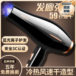 藍光髮廊大風力電吹風機家用理髮店速乾冷熱風學生宿舍用小功率靜 歷史價格詳細信息