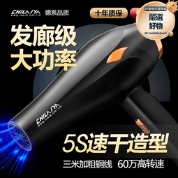 德系髮廊家用電吹風機3000W大風力理髲店功率負離子護髮速乾造型 歷史價格詳細信息