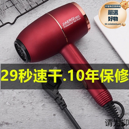 電吹風機髮廊家用大風力理髮店大功率負離子護髮靜音速乾冷熱風筒 歷史價格詳細信息