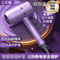 吹風機家用大功率學生宿舍靜音電吹風筒藍光負離子2300髮廊電吹風 歷史價格詳細信息