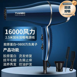 髮廊強風吹風機家用大功率藍光負離子學生宿舍靜音電吹風筒不傷發 歷史價格詳細信息