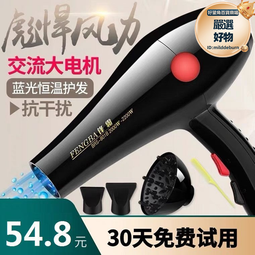 吹風機大功率家用理髮店藍光護髮吹風筒學生宿舍摺疊電吹風融 歷史價格詳細信息
