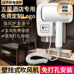 酒店吹風機壁掛式吹風筒賓館家用浴室衛生間專用掛牆式電吹風 歷史價格詳細信息