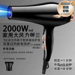 電吹風機家用大功率專用髮廊負離子速幹護髮靜音無聲捲髮吹風筒 歷史價格詳細信息