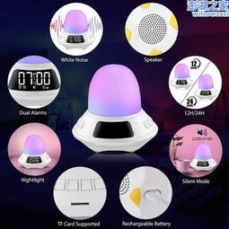 新款音箱白噪音睡眠音箱帶插卡tws桌面時鐘音箱鬧鐘音響 歷史價格詳細信息