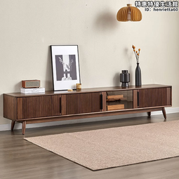 全實木電視櫃北美黑胡桃小戶型矮櫃北歐多功能客廳雷射投影儀櫃 歷史價格詳細信息