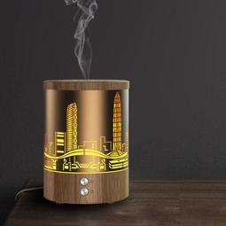 創意迷你加溼器小型桌面學生臥室香氛機家用七彩夜燈香薰機 歷史價格詳細信息