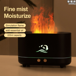 仿真火焰香薰機加溼器家用辦公室桌面3D火焰空氣加溼精油擴香機 歷史價格詳細信息