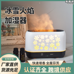3d仿真火焰香薰加溼器小型雪花加溼器帶氛圍燈精油香薰機 歷史價格詳細信息