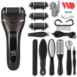 電動磨腳器 數顯充電式修腳器 水洗自動去死皮老繭磨腳器套裝 歷史價格詳細信息